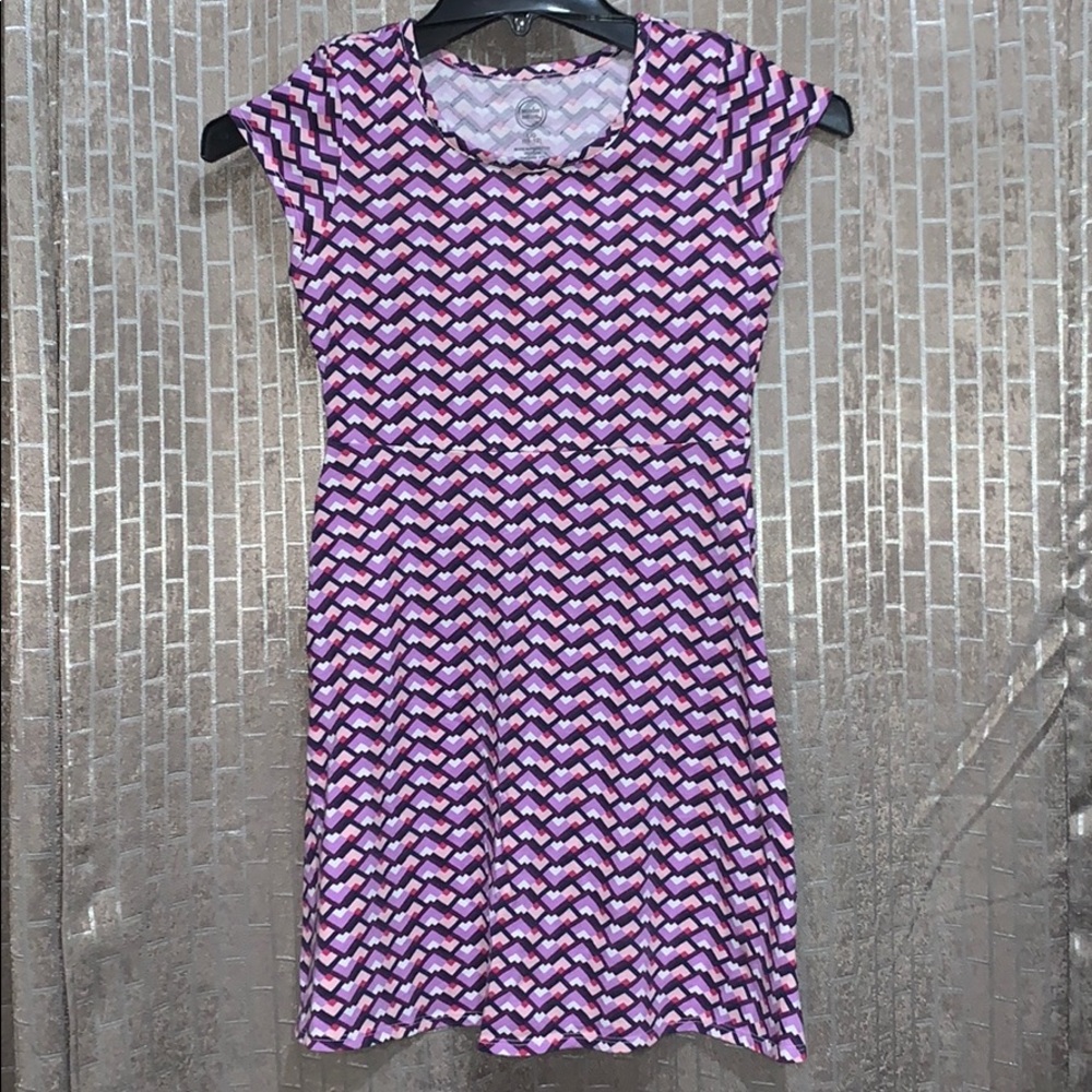 Purple chevron dress
